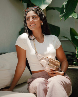 Martina Bag in Gold Leather